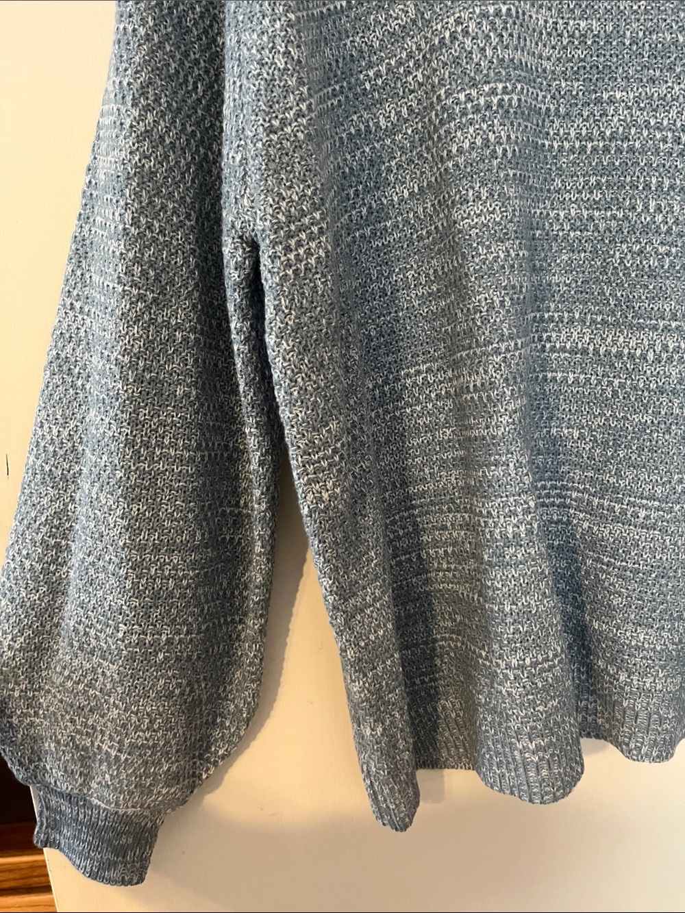 Zenana Outfitters Light Heather Blue Crewneck Sweater - Picture 4 of 7